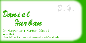 daniel hurban business card